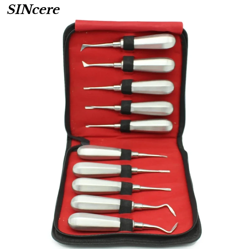 13Pcs Dentist Tools Set Dental Extraction Elevator Kit Straight Curved Root Lifter Dental Lab Instruments
13Pcs Dentist Tools Set Dental Extraction Elevator Kit Straight Curved Root Lifter Dental Lab Instruments