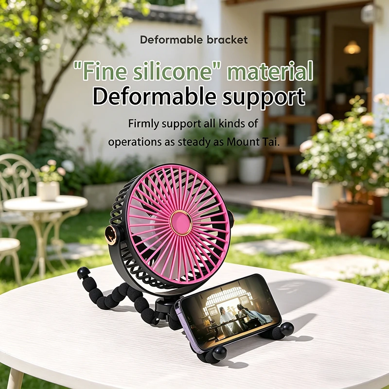 Stroller Fan Flexible Tripod Clip On Fan - Portable Clip-On Fan Quiet Fan for Baby Stroller Camping Outdoor Travel
Stroller Fan Flexible Tripod Clip On Fan - Portable Clip-On Fan Quiet Fan for Baby Stroller Camping Outdoor Travel