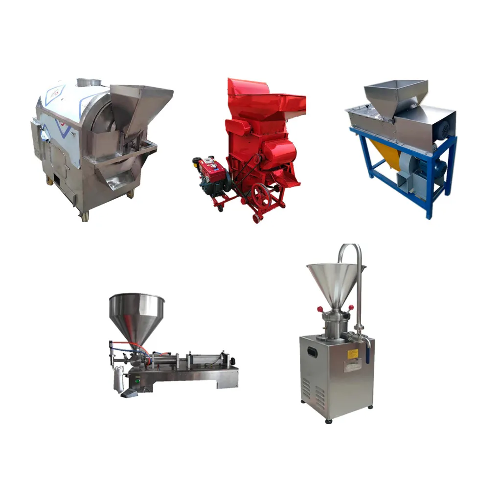 Fully Automatic Peanut Butter Production Line--Roasting Cooling Peeling Grinding and Packing
Fully Automatic Peanut Butter Production Line--Roasting Cooling Peeling Grinding and Packing