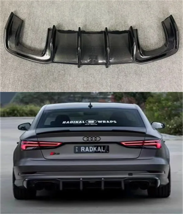 For Audi A3/S3 2017 2018 2019 2020 ReaI Carbon Fiber Bumper Rear Lip Spoiler Kit
For Audi A3/S3 2017 2018 2019 2020 ReaI Carbon Fiber Bumper Rear Lip Spoiler Kit
