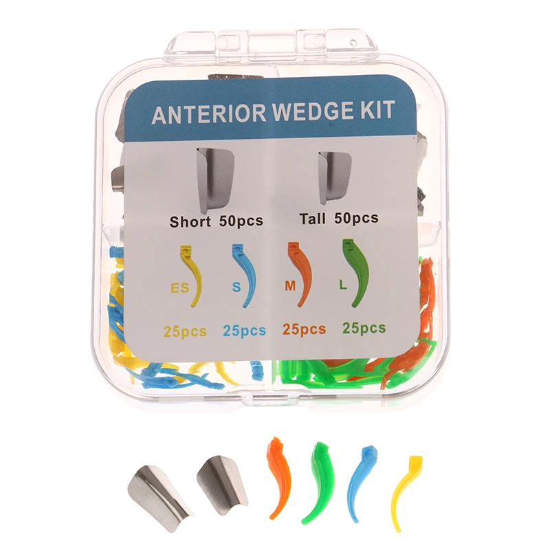 200Pcs Dental Anterior Matrix Kit Dental Wedges Matrix Bands Interdental Wedges Dentistry Composite Restorative Materials
200Pcs Dental Anterior Matrix Kit Dental Wedges Matrix Bands Interdental Wedges Dentistry Composite Restorative Materials