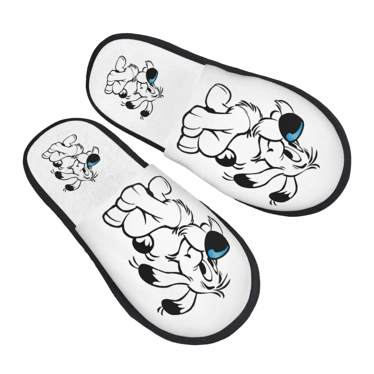 Custom Asterix And Obelix Dogmatix Guest Slippers for Spa Women Funny Cartoon Dog Idefix House Slipper
Custom Asterix And Obelix Dogmatix Guest Slippers for Spa Women Funny Cartoon Dog Idefix House Slipper