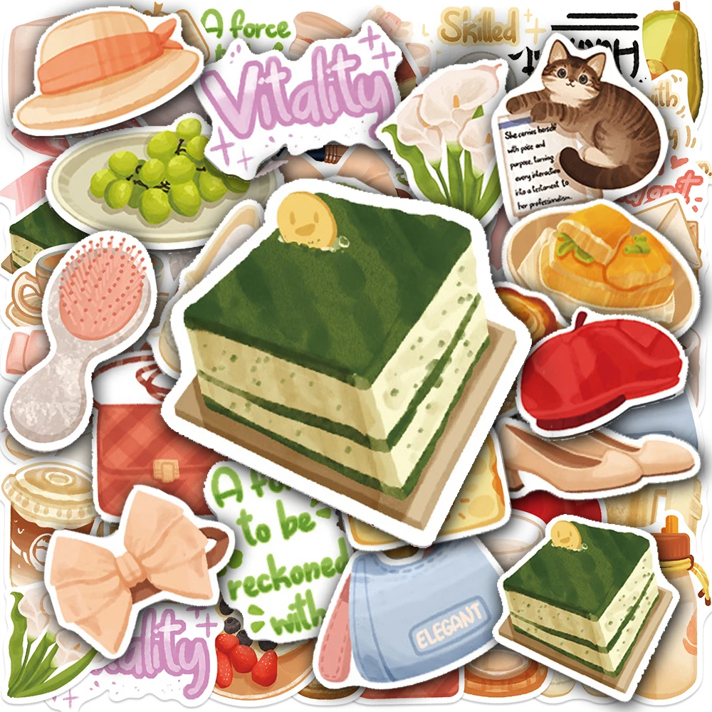10/30/50pcs Cute Cartoon Refined Life Graffiti Stickers Aesthetic Dessert Food Decal Luggage Stationery Phone Waterproof Sticker
10/30/50pcs Cute Cartoon Refined Life Graffiti Stickers Aesthetic Dessert Food Decal Luggage Stationery Phone Waterproof Sticker
