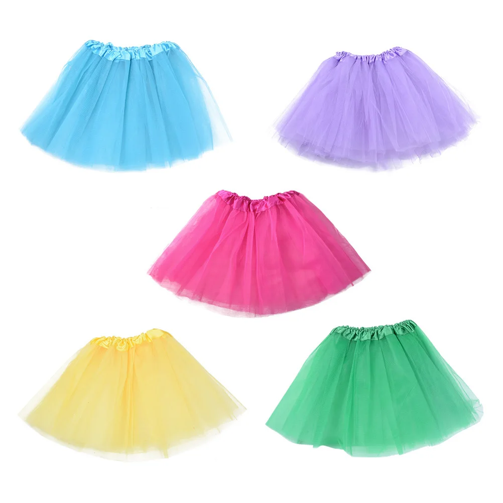 5pcs Kids Girls Tulle Tutu Skirt 3-Layer Elastic Waist Party Costume For Halloween Dance Photography Role Play
5pcs Kids Girls Tulle Tutu Skirt 3-Layer Elastic Waist Party Costume For Halloween Dance Photography Role Play