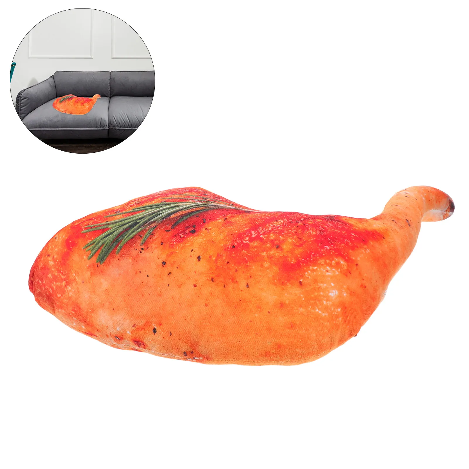 Large Fried Chicken Leg Pillow Soft 3D Simulation Roasted Drumstick Cushion for Couch Bedroom Home Decor Festival Party Gift
Large Fried Chicken Leg Pillow Soft 3D Simulation Roasted Drumstick Cushion for Couch Bedroom Home Decor Festival Party Gift