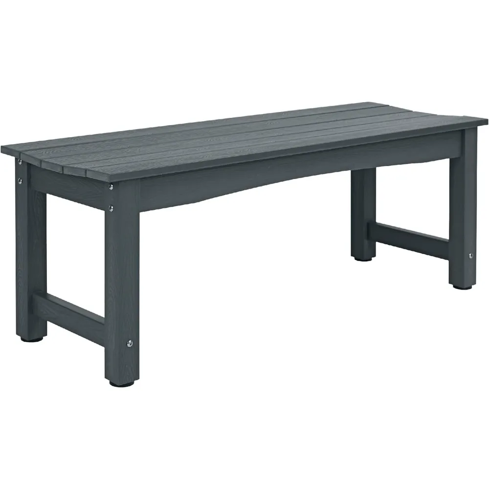 Weatherproof HIPS Outdoor Bench, 2-Person Patio Dining Bench, All-Weather Poly Lumber Garden Bench, Never Rot or Fade
Weatherproof HIPS Outdoor Bench, 2-Person Patio Dining Bench, All-Weather Poly Lumber Garden Bench, Never Rot or Fade