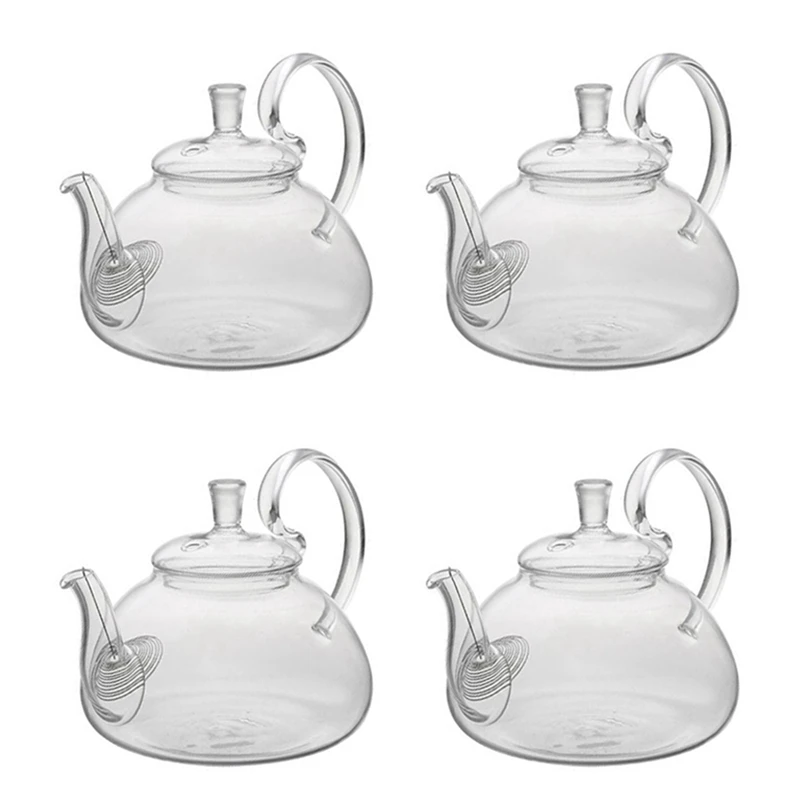 4X 650Ml Heat Resistant High Handle Flower Coffee Glass Tea Pot Blooming Glass Teapot With Strainer
4X 650Ml Heat Resistant High Handle Flower Coffee Glass Tea Pot Blooming Glass Teapot With Strainer