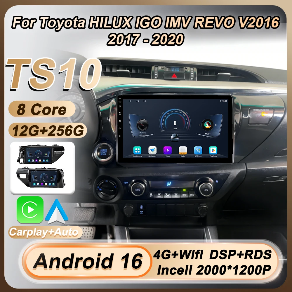 Для Toyota HILUX IGO IMV REVO V2016 2017 2018 2019 - 2020 Беспроводное Carplay Auto Android 16 Автомобильное радио Мультимедиа GPS Wi-Fi Без 2din
Для Toyota HILUX IGO IMV REVO V2016 2017 2018 2019 - 2020 Беспроводное Carplay Auto Android 16 Автомобильное радио Мультимедиа GPS Wi-Fi Без 2din