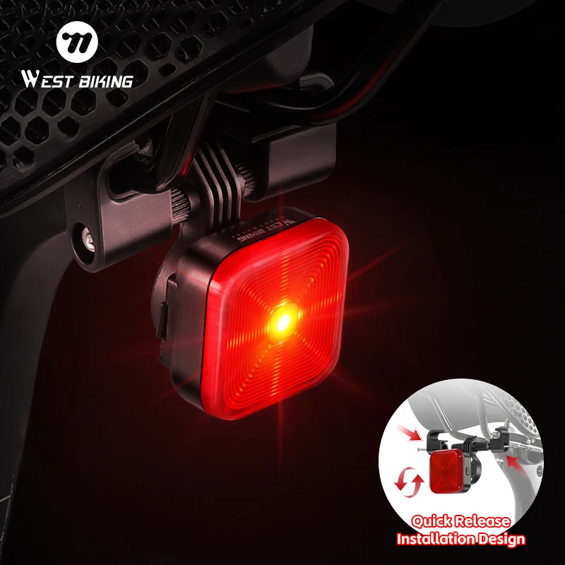 WEST BIKING Bicycle Rear Light High Bright LED Taillight Type-C Charging Waterproof Quick Release Safety Bike Warning Tail Lamp
WEST BIKING Bicycle Rear Light High Bright LED Taillight Type-C Charging Waterproof Quick Release Safety Bike Warning Tail Lamp