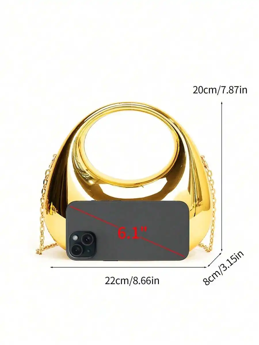 Elegant Gold Mirror Acrylic Mini Evening Clutch With Chain Strap For Wedding Party Prom Dress Accessories
Elegant Gold Mirror Acrylic Mini Evening Clutch With Chain Strap For Wedding Party Prom Dress Accessories