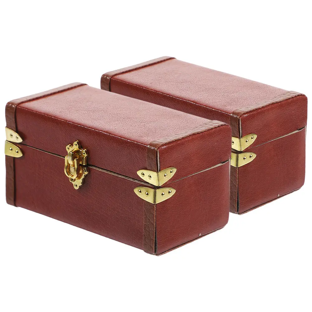 2 шт. миниатюрных винтажных чемоданчиков для декора кукольного домика, маленькие деревянные сундучки, аксессуары для миниатюрного дома
2 шт. миниатюрных винтажных чемоданчиков для декора кукольного домика, маленькие деревянные сундучки, аксессуары для миниатюрного дома