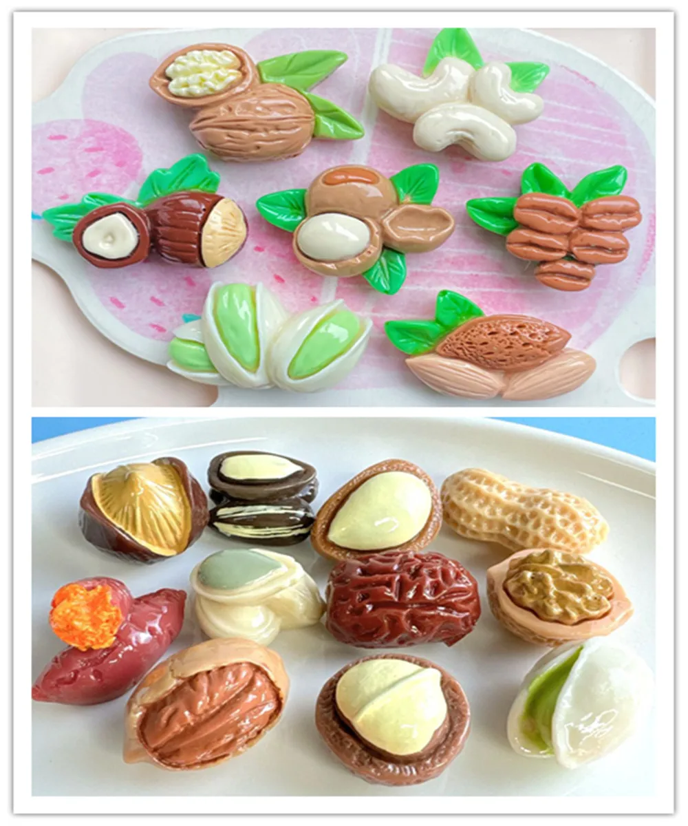 Simulation Flatback Resin Nuts Walnuts Pistachios Cabochon Fake Food Scrapbooking Craft DIY Doll's House Accessories
Simulation Flatback Resin Nuts Walnuts Pistachios Cabochon Fake Food Scrapbooking Craft DIY Doll's House Accessories