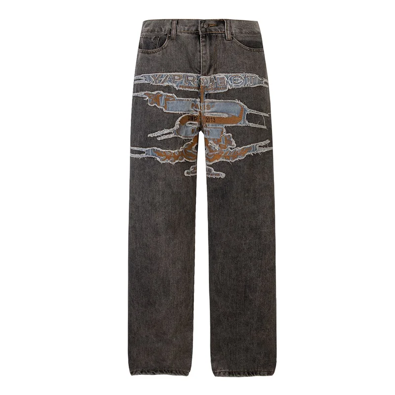 23FW High Street Y/Project Embroidered Denim Jeans Men Women Casual Fashion Vintage Trousers Y2k Clothes
23FW High Street Y/Project Embroidered Denim Jeans Men Women Casual Fashion Vintage Trousers Y2k Clothes