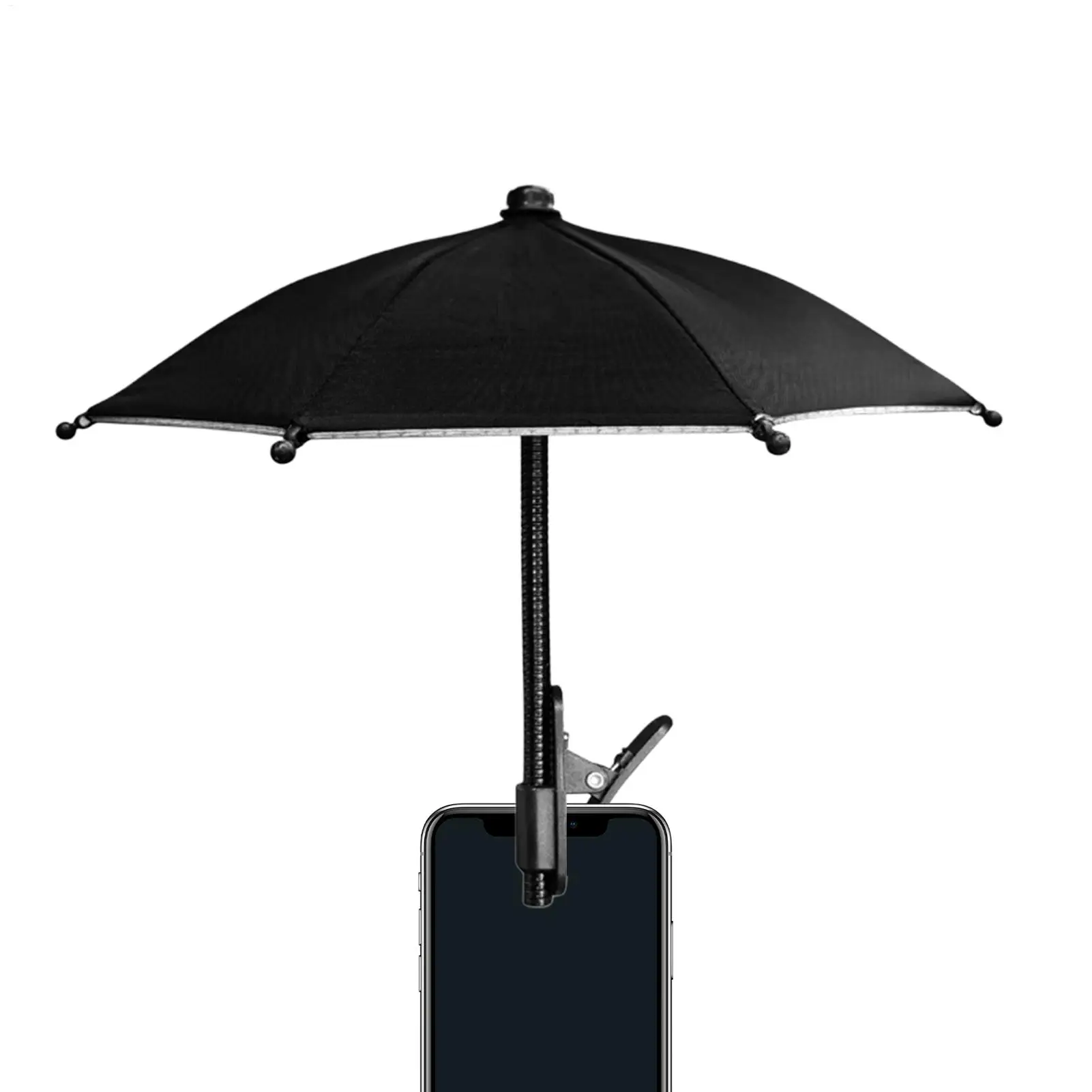 Umbrella Phone Shade Adjustable Anti-Glare Sun Visor with Clip Telephone Umbrella Portable Cell Phone Outdoor Sun Accessory
Umbrella Phone Shade Adjustable Anti-Glare Sun Visor with Clip Telephone Umbrella Portable Cell Phone Outdoor Sun Accessory
