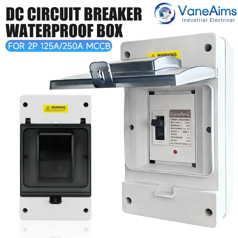 IP66 Waterproof Breaker Box 2P 125A 250A DC500V MCCB Circuit Breaker Outdoor Electrical Box for Solar Photovoltaic PV System
IP66 Waterproof Breaker Box 2P 125A 250A DC500V MCCB Circuit Breaker Outdoor Electrical Box for Solar Photovoltaic PV System