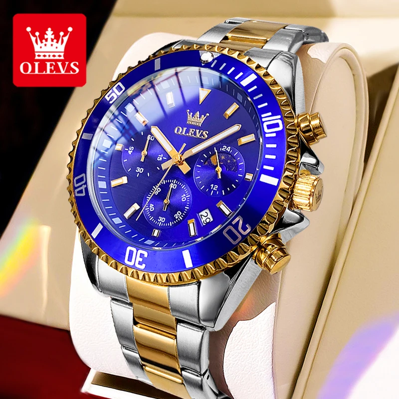 OLEVS 42.5mm Men Watch Moon Phase Waterproof Sports Diving Watches Original Fashion Multifunctional Quartz Watches for Men 2870
OLEVS 42.5mm Men Watch Moon Phase Waterproof Sports Diving Watches Original Fashion Multifunctional Quartz Watches for Men 2870