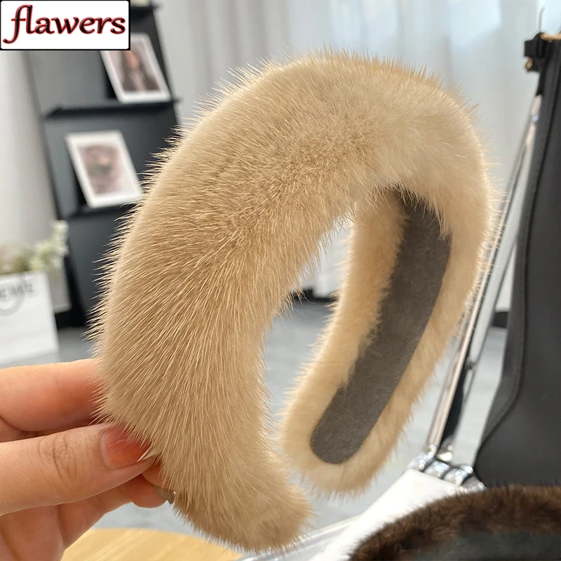 New Luxury Lady Winter Real Mink Fur Headband For Women Hair Accessories Solid Head Wraps Warm Furry Gift
New Luxury Lady Winter Real Mink Fur Headband For Women Hair Accessories Solid Head Wraps Warm Furry Gift