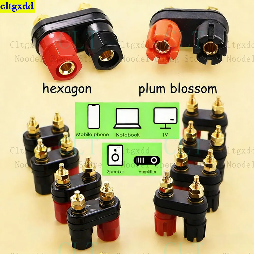 Cltgxdd 1piece banana plug couple style red and black connector audio amplifier terminal 4MM banana-shaped speaker plug jack
Cltgxdd 1piece banana plug couple style red and black connector audio amplifier terminal 4MM banana-shaped speaker plug jack