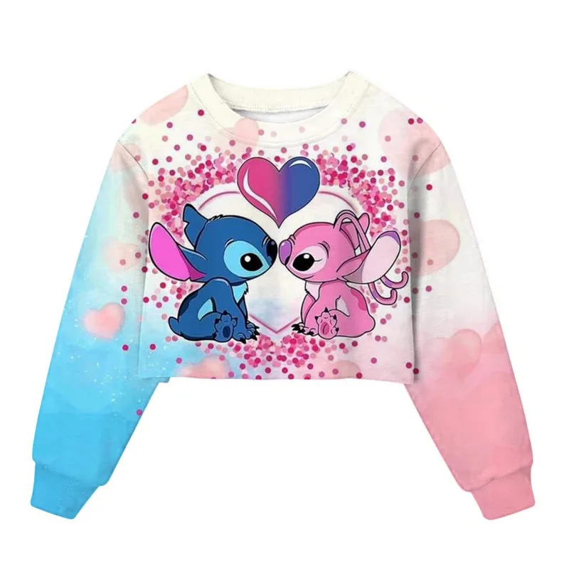 Disney Lilo & Stitch Girls' Hoodie Spring Autumn Short Hoodie Long Sleeve Top Children's Sweatshirt Disney Stitch Cartoon Print
Disney Lilo & Stitch Girls' Hoodie Spring Autumn Short Hoodie Long Sleeve Top Children's Sweatshirt Disney Stitch Cartoon Print