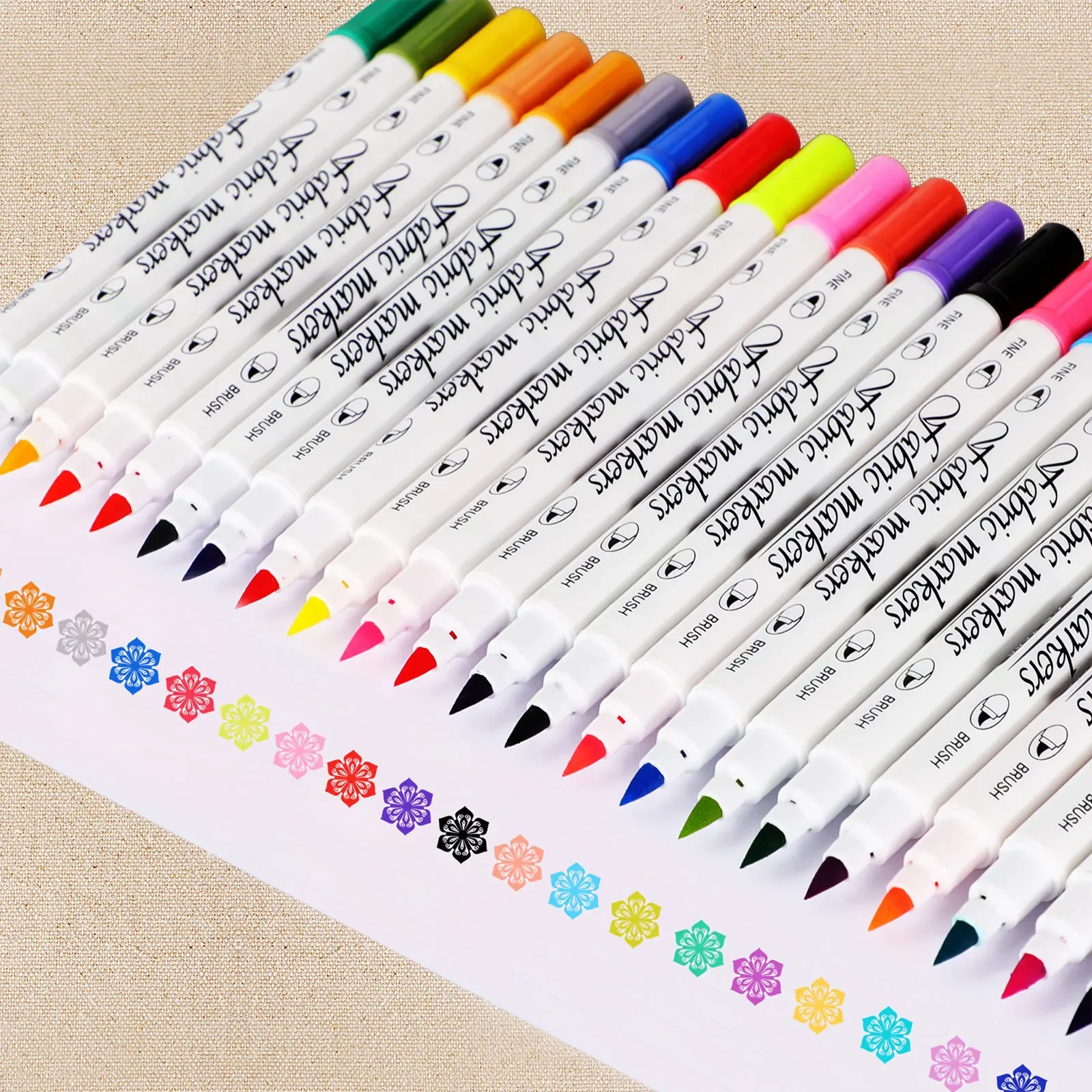 12-24 Colors Fabric Markers Dual-Tip Fabric Markers Permanent for Clothes Fabric Paint Pens for Shirts Bags Hats Canvas Textiles
12-24 Colors Fabric Markers Dual-Tip Fabric Markers Permanent for Clothes Fabric Paint Pens for Shirts Bags Hats Canvas Textiles
