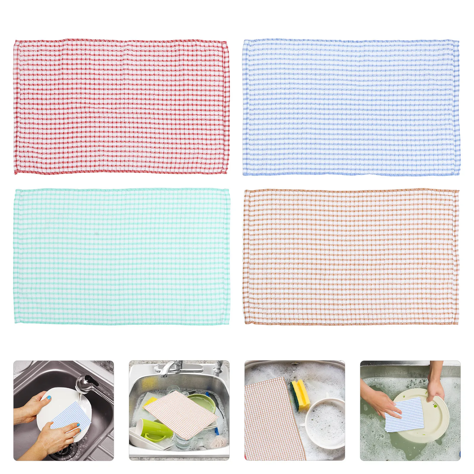4pcs Dishcloths Kitchen Towels Super Absorbent For Dishes Cutlery Washing Cloths Multi-Function Water Absorbing Towels Home
4pcs Dishcloths Kitchen Towels Super Absorbent For Dishes Cutlery Washing Cloths Multi-Function Water Absorbing Towels Home