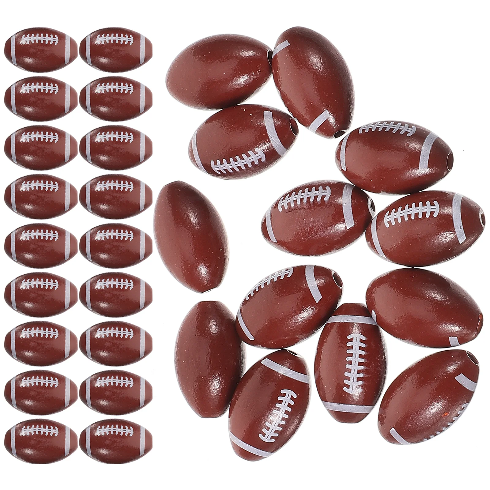 50 Pcs Wooden Football Shaped Accessories Smooth Edges Jewelry Making Beads Craft Projects Loose Beads Handmade
50 Pcs Wooden Football Shaped Accessories Smooth Edges Jewelry Making Beads Craft Projects Loose Beads Handmade