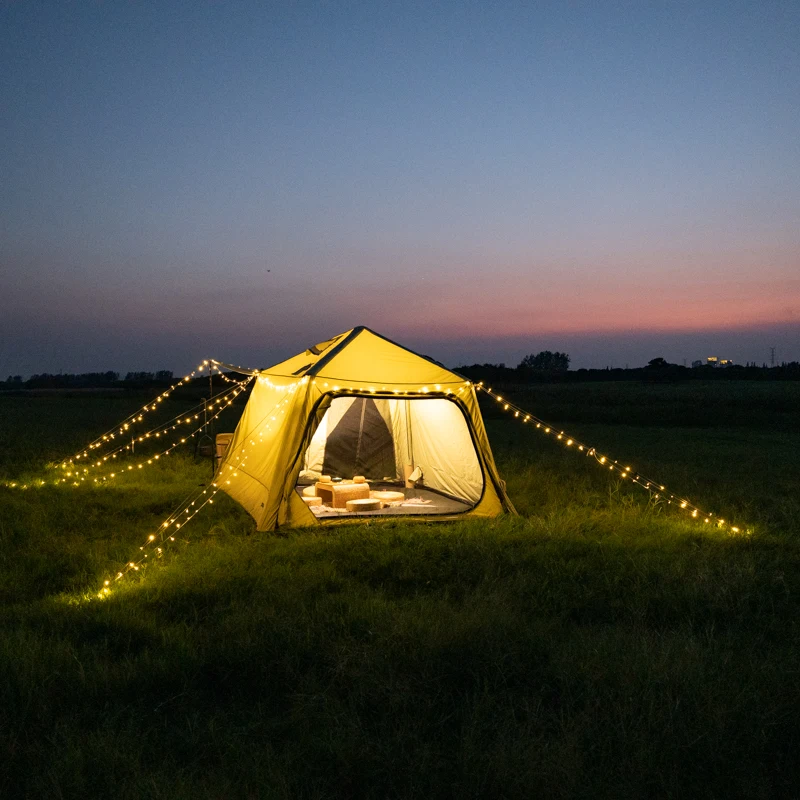 Luxury Large Waterproof Aluminum Tent Inflatable Safari Camping Tent Made Of Oxford Cloth On Sale For Family Outdoor Activities
Luxury Large Waterproof Aluminum Tent Inflatable Safari Camping Tent Made Of Oxford Cloth On Sale For Family Outdoor Activities