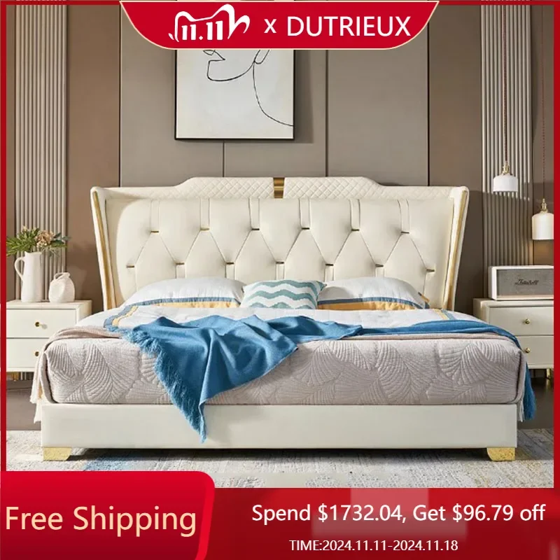 Princess White Unique Double Bed Frame European Style Wood Queen Twin Bed Frame Modern Camas Luxury Bedroom Set Furniture
Princess White Unique Double Bed Frame European Style Wood Queen Twin Bed Frame Modern Camas Luxury Bedroom Set Furniture