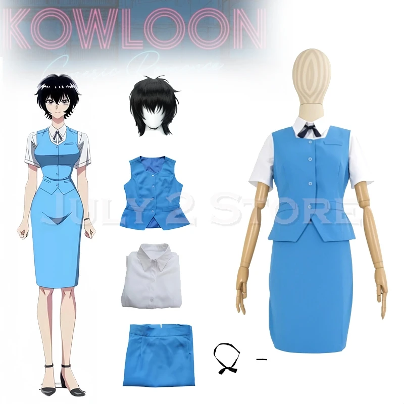 Reiko Kujirai Kowloon Generic Romance Anime Cosplay Costume Wig Blue Uniforms Womeb Roleplay Sexy Halloween Ma Anime Cosplay
Reiko Kujirai Kowloon Generic Romance Anime Cosplay Costume Wig Blue Uniforms Womeb Roleplay Sexy Halloween Ma Anime Cosplay