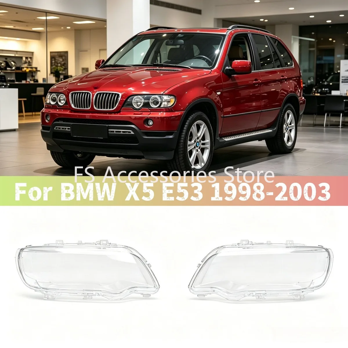 For BMW X5 E53 1998 1999 2000 2001 2002 2003 Car Front Headlight Lens Cover Clear Headlamp Cover Shell 63128379905, 63128379906
For BMW X5 E53 1998 1999 2000 2001 2002 2003 Car Front Headlight Lens Cover Clear Headlamp Cover Shell 63128379905, 63128379906