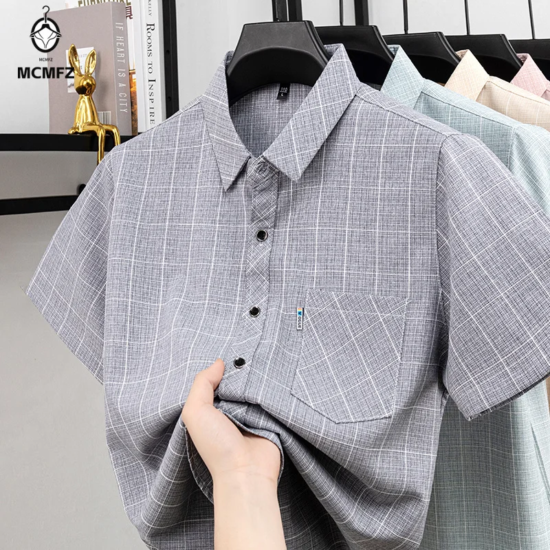 Mens Comfortable Plaid Short Sleeve Shirt Regular Fit Button Up Tops For Men Daily Office And Weekend Wear
Mens Comfortable Plaid Short Sleeve Shirt Regular Fit Button Up Tops For Men Daily Office And Weekend Wear