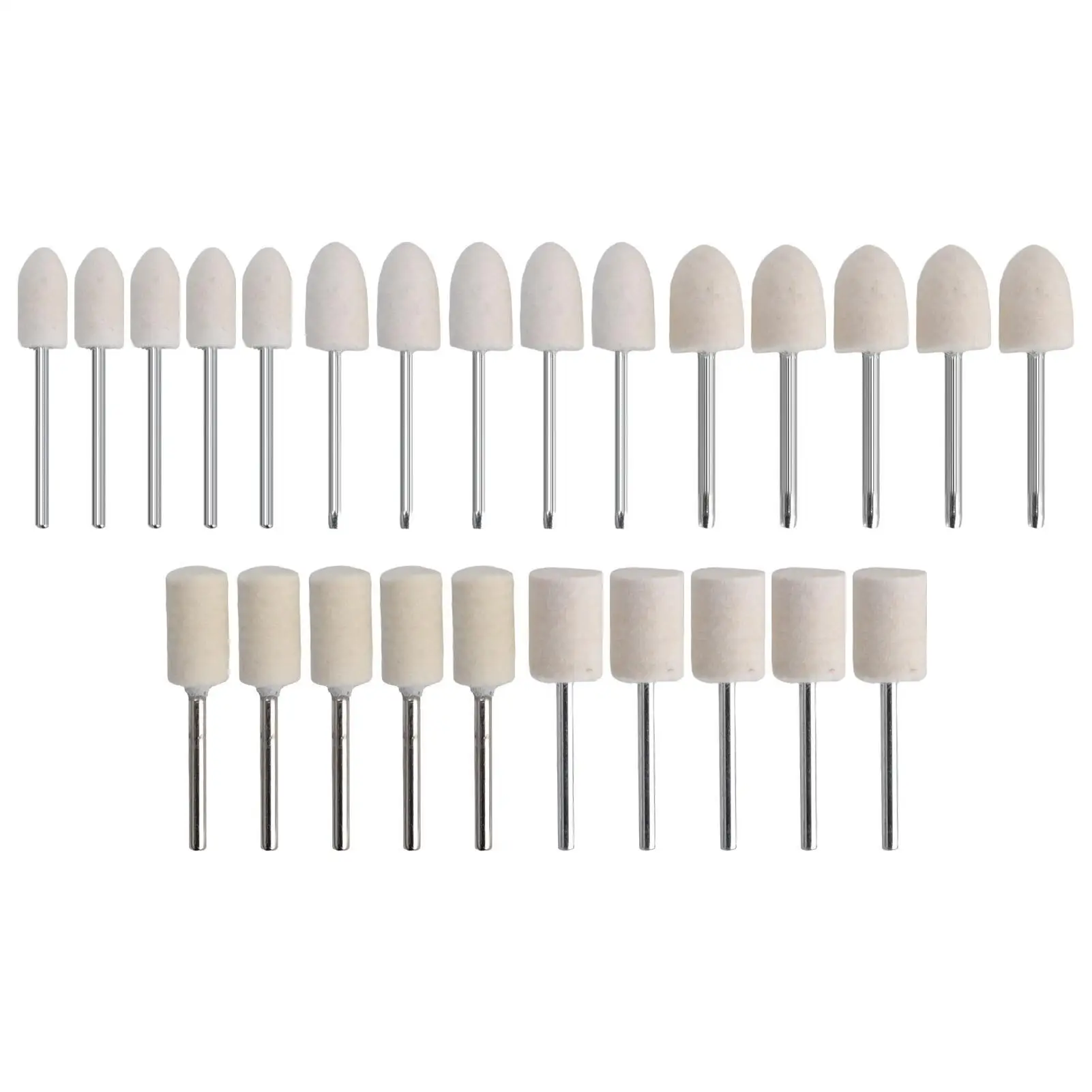 Rotating Wool Felt Grinder Head & Alloy Buffing Wheel - 2 Shapes for jewelry & for watch Drills
Rotating Wool Felt Grinder Head & Alloy Buffing Wheel - 2 Shapes for jewelry & for watch Drills