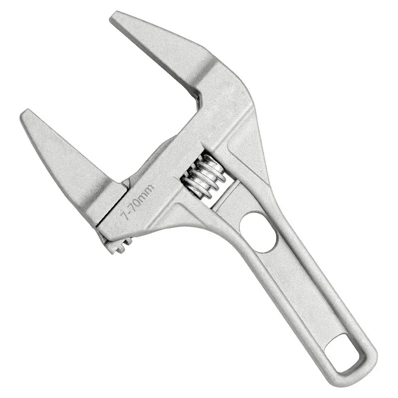 Трубный ключ 7-70 мм, универсальный гаечный ключ, гаечный ключ из алюминиевого сплава, разводной ключ для гайки трубки умывальника
Трубный ключ 7-70 мм, универсальный гаечный ключ, гаечный ключ из алюминиевого сплава, разводной ключ для гайки трубки умывальника