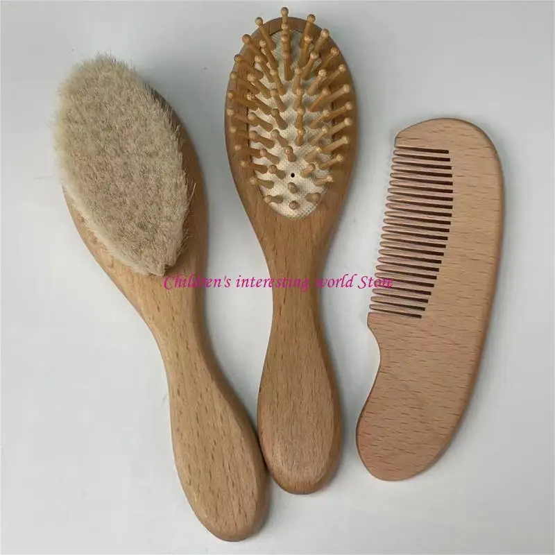 Baby Hair Comb 3pcs/set Beech Wool Hair Brush for Head Comb for Head Massager 425F
Baby Hair Comb 3pcs/set Beech Wool Hair Brush for Head Comb for Head Massager 425F