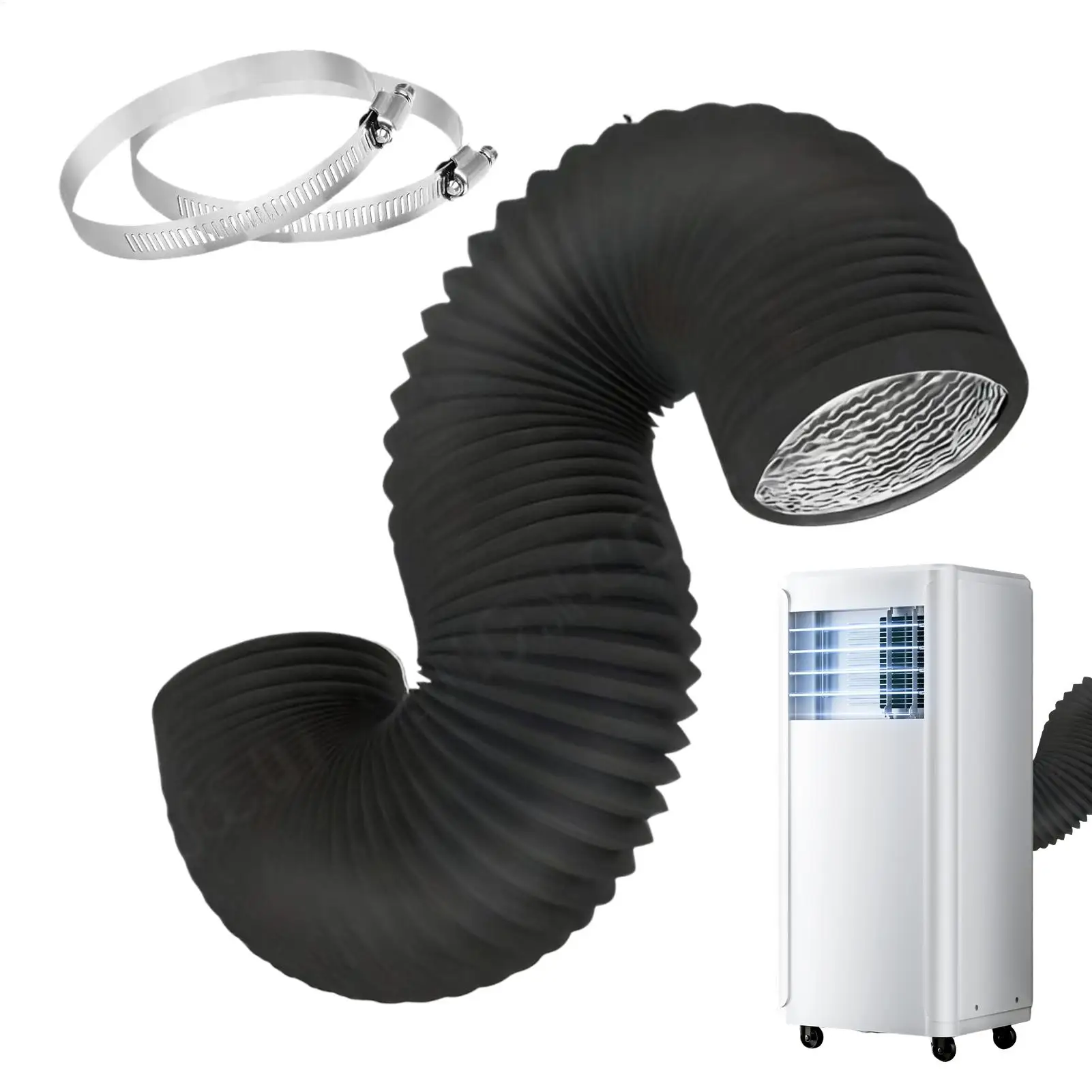Dryer Vent Hose Portable AC Hose Air Ducting Flexible Exhaust Pipe Heavy-Duty 4-Inch Ventilation Duct Hose for Heating Cooling
Dryer Vent Hose Portable AC Hose Air Ducting Flexible Exhaust Pipe Heavy-Duty 4-Inch Ventilation Duct Hose for Heating Cooling