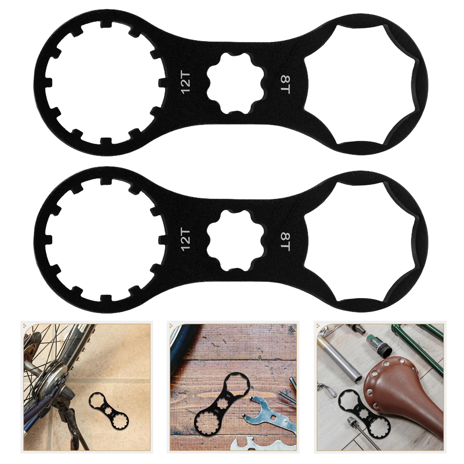 2pcs Bicycle Front Fork Cap Removal Tool Bike Repair Wrench Multi-Use Shock Absorber Cover Remover Sturdy Aluminum Alloy
2pcs Bicycle Front Fork Cap Removal Tool Bike Repair Wrench Multi-Use Shock Absorber Cover Remover Sturdy Aluminum Alloy