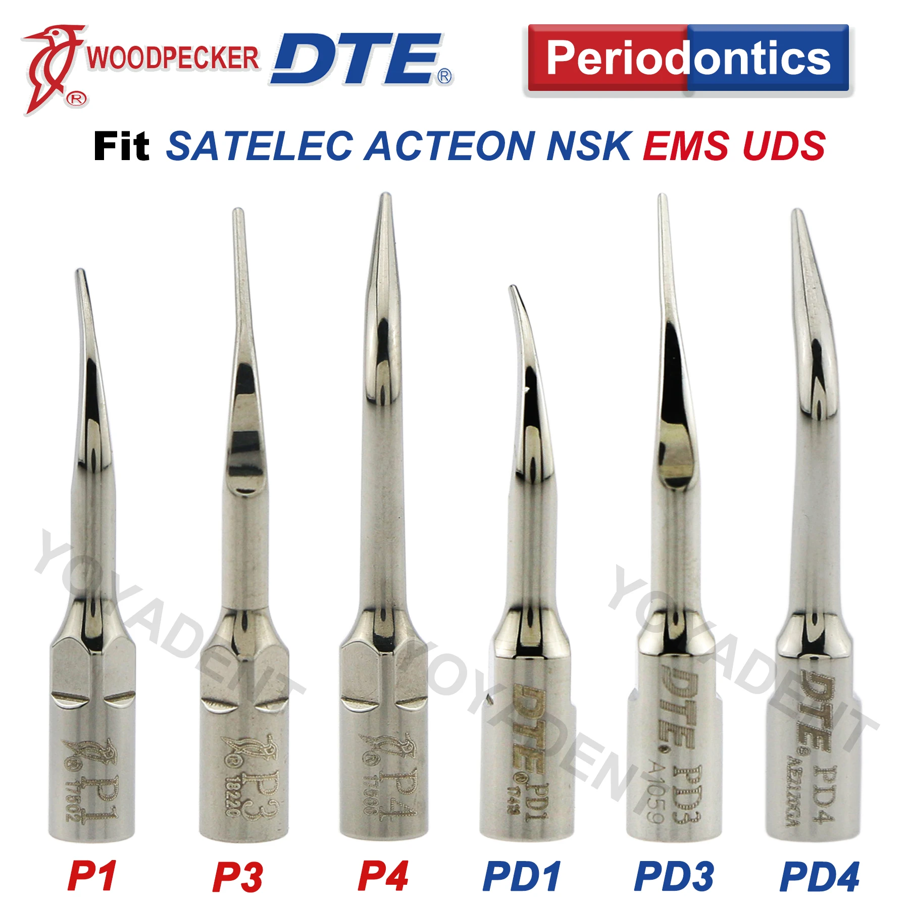 Woodpecker DTE Periodontics Tips Dental Ultrasonic Scaler Tips Fit EMS NSK SATELEC ACTEON Scaler Handpiece Dentistry Tools
Woodpecker DTE Periodontics Tips Dental Ultrasonic Scaler Tips Fit EMS NSK SATELEC ACTEON Scaler Handpiece Dentistry Tools