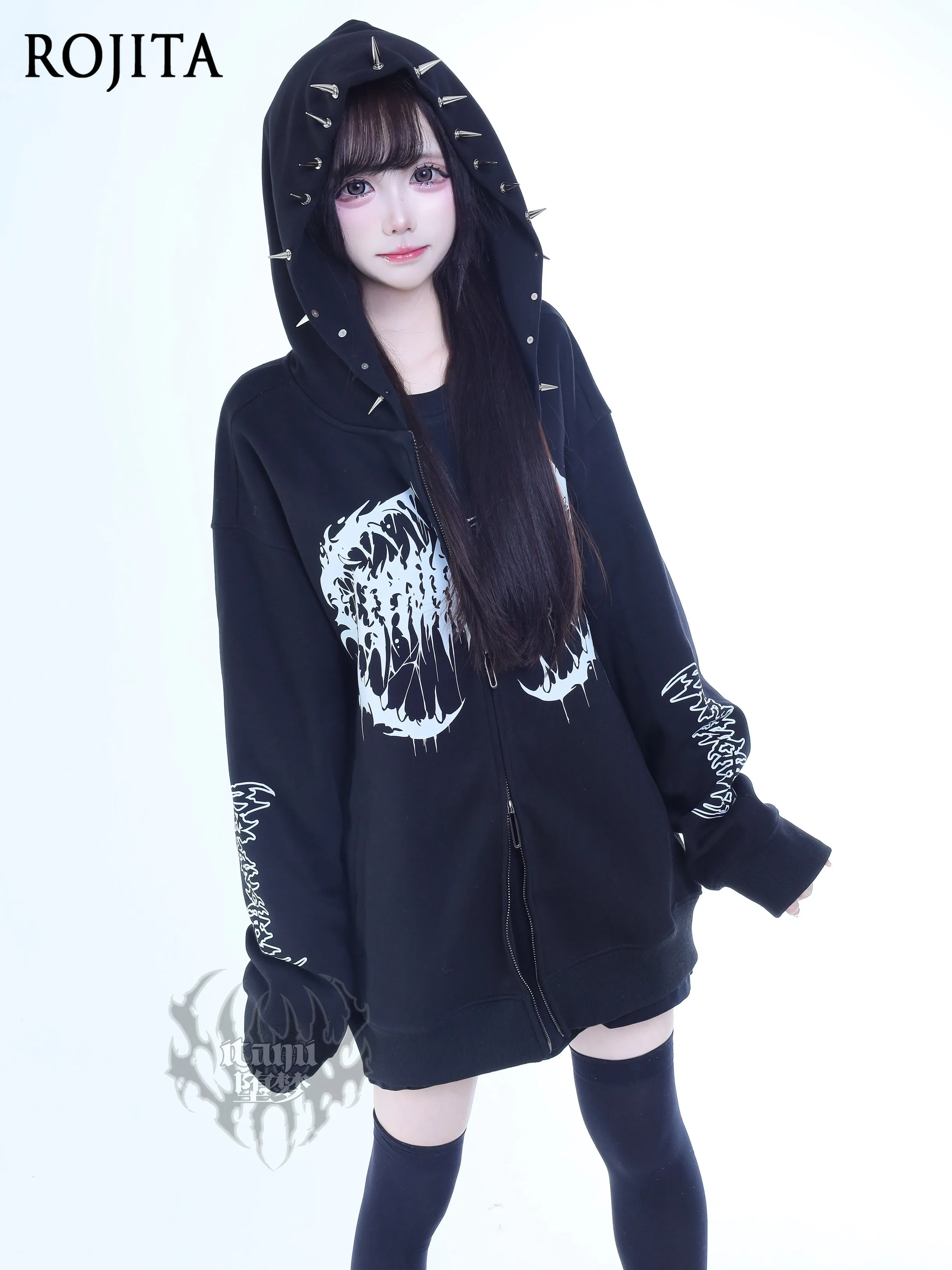 Original Dark Gothic Print Hooded Sweatshirt for Women2026 Spring New Subculture Japanese Style Mass-produced Streetwear Women
Original Dark Gothic Print Hooded Sweatshirt for Women2026 Spring New Subculture Japanese Style Mass-produced Streetwear Women