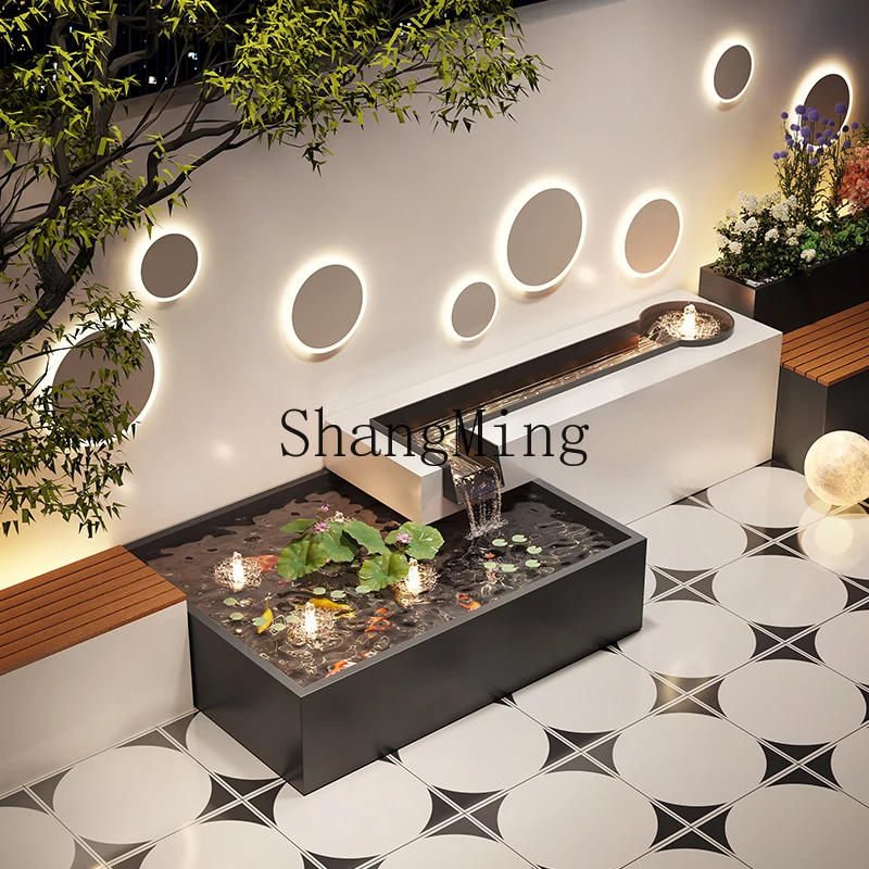 SM outdoor stainless steel running water ornament courtyard water system landscaping modern fountain pool landscape wall
SM outdoor stainless steel running water ornament courtyard water system landscaping modern fountain pool landscape wall