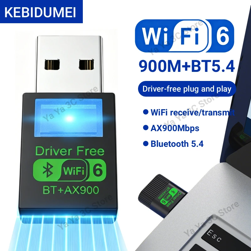 KEBIDUMEI 2IN1 900 Мбит/с, сетевая карта Bluetooth 5,4, двухдиапазонный беспроводной адаптер 2,4G/5G для ПК, ноутбука, Win10/11, без драйверов
KEBIDUMEI 2IN1 900 Мбит/с, сетевая карта Bluetooth 5,4, двухдиапазонный беспроводной адаптер 2,4G/5G для ПК, ноутбука, Win10/11, без драйверов
