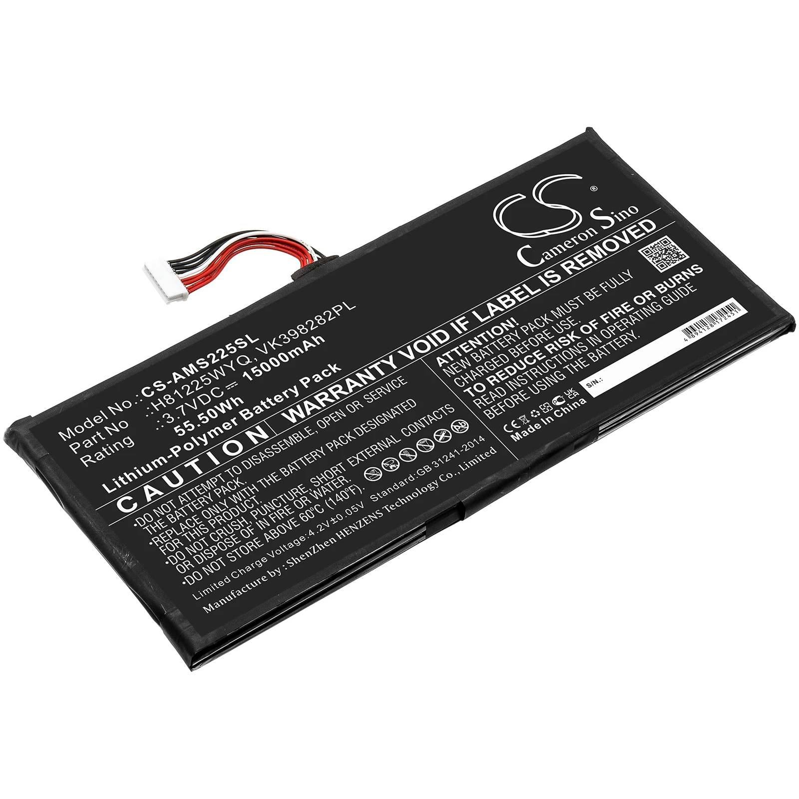 Аккумулятор для MaxiSys Elite, PN: H81225WYQ, VK398282PL, 15000 мАч / 55.50 Вт·ч
Аккумулятор для MaxiSys Elite, PN: H81225WYQ, VK398282PL, 15000 мАч / 55.50 Вт·ч