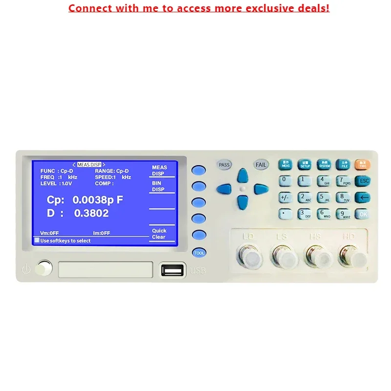 Chuangkai CKTC10 Частота 50 Гц ~ 10 кГц Цифровой тестер LCR Измеритель емкости, точность 0,1%
Chuangkai CKTC10 Частота 50 Гц ~ 10 кГц Цифровой тестер LCR Измеритель емкости, точность 0,1%