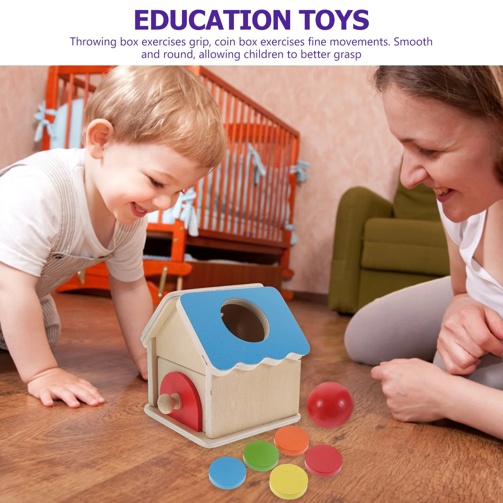 1 Set Coin Drop Box Montessori Educational Toy Kids Motor Skills Development Toddler Grasping Toys Wood Smooth Hand Eye
1 Set Coin Drop Box Montessori Educational Toy Kids Motor Skills Development Toddler Grasping Toys Wood Smooth Hand Eye