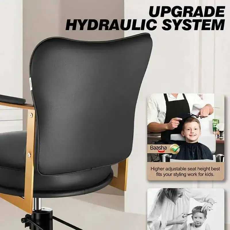 Baasha Sleek Salon Chair With Modern Design Leather Reclining Armchairs Comfortable Swivel Styling Chair Barbershop Furniture
Baasha Sleek Salon Chair With Modern Design Leather Reclining Armchairs Comfortable Swivel Styling Chair Barbershop Furniture