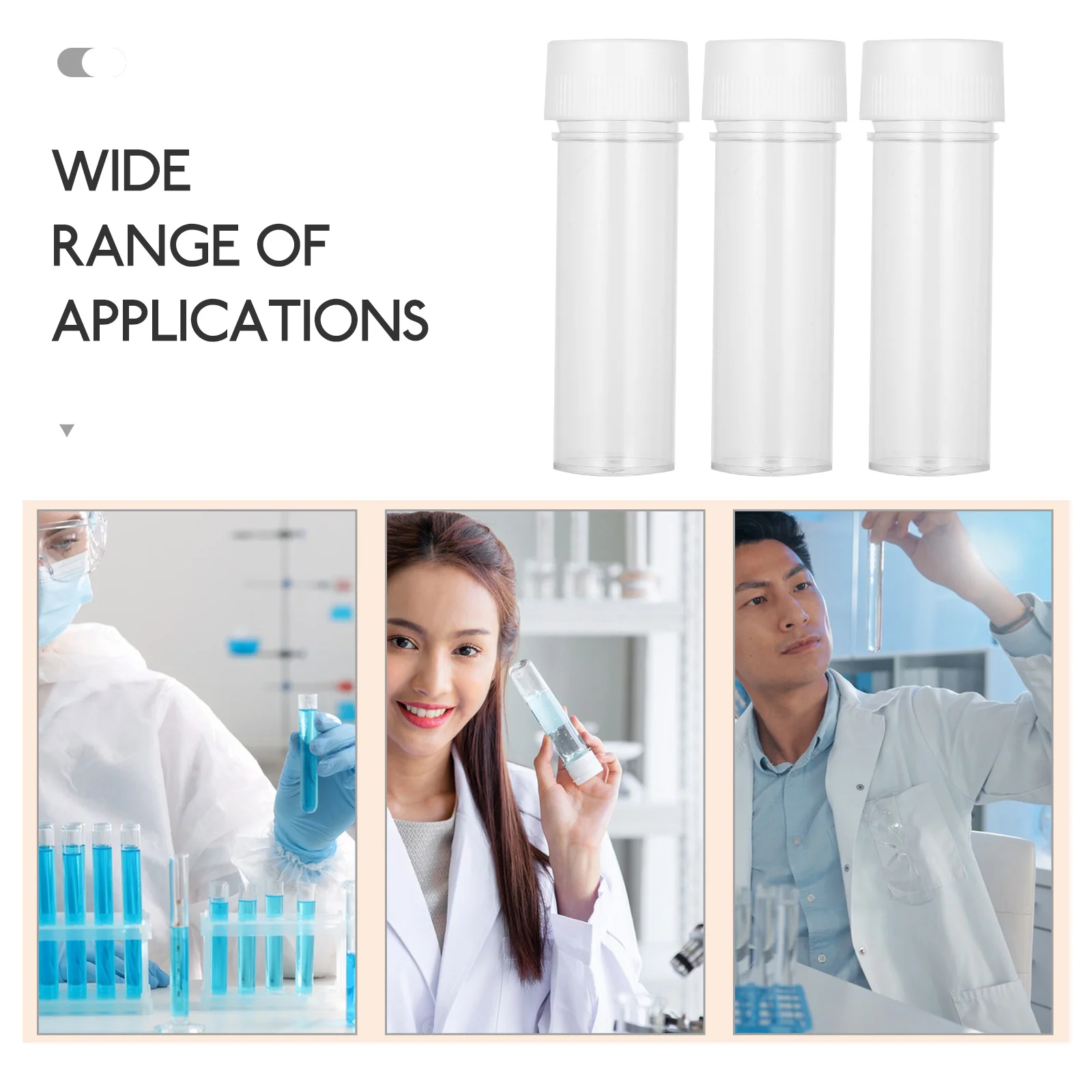 20 Pcs Culture Tube Test Tubes Plastic Sample Testing Laboratory Containers Sampling
20 Pcs Culture Tube Test Tubes Plastic Sample Testing Laboratory Containers Sampling