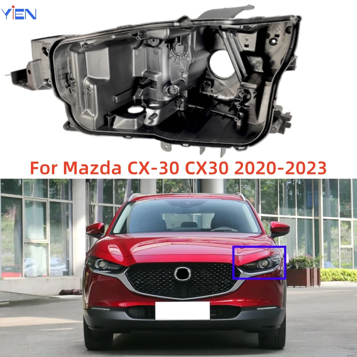 Для Mazda CX-30 CX30 2020 2021 2022 2023, замена задней фары автомобиля, черная база фары
Для Mazda CX-30 CX30 2020 2021 2022 2023, замена задней фары автомобиля, черная база фары