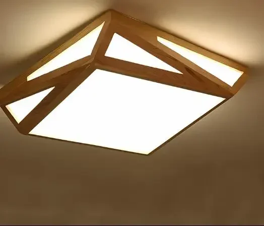 Japanese geometric ceiling Nordic wood master bedroom lamp modern minimalist square children small apartment living room lamps
Japanese geometric ceiling Nordic wood master bedroom lamp modern minimalist square children small apartment living room lamps