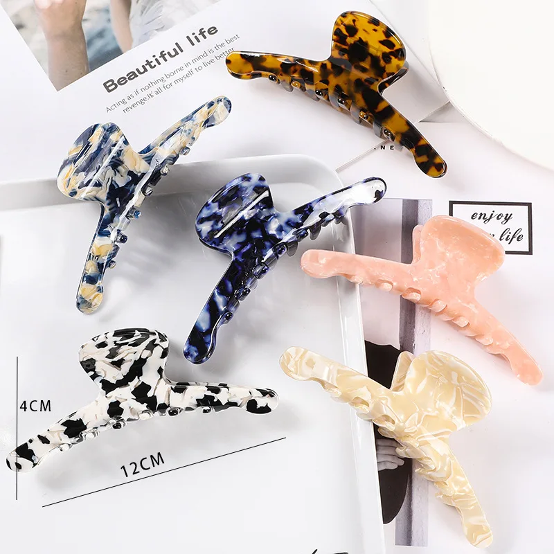 Acetate Hair Claw Clip Korean Style Hair Claw for Women Versatile Ponytail Clip Fashion Hair Accessories New Design
Acetate Hair Claw Clip Korean Style Hair Claw for Women Versatile Ponytail Clip Fashion Hair Accessories New Design