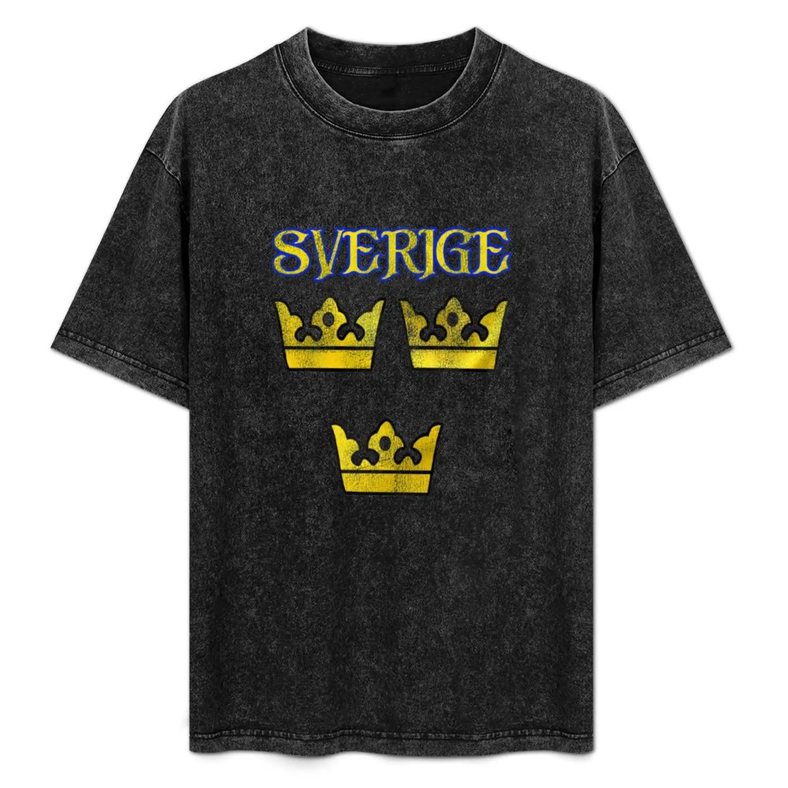 Three Crowns Tre Kronor of Sweden Swedish Coat of Arms Distressed T-Shirt Graphic Print Short Sleeve T-Shirt
Three Crowns Tre Kronor of Sweden Swedish Coat of Arms Distressed T-Shirt Graphic Print Short Sleeve T-Shirt