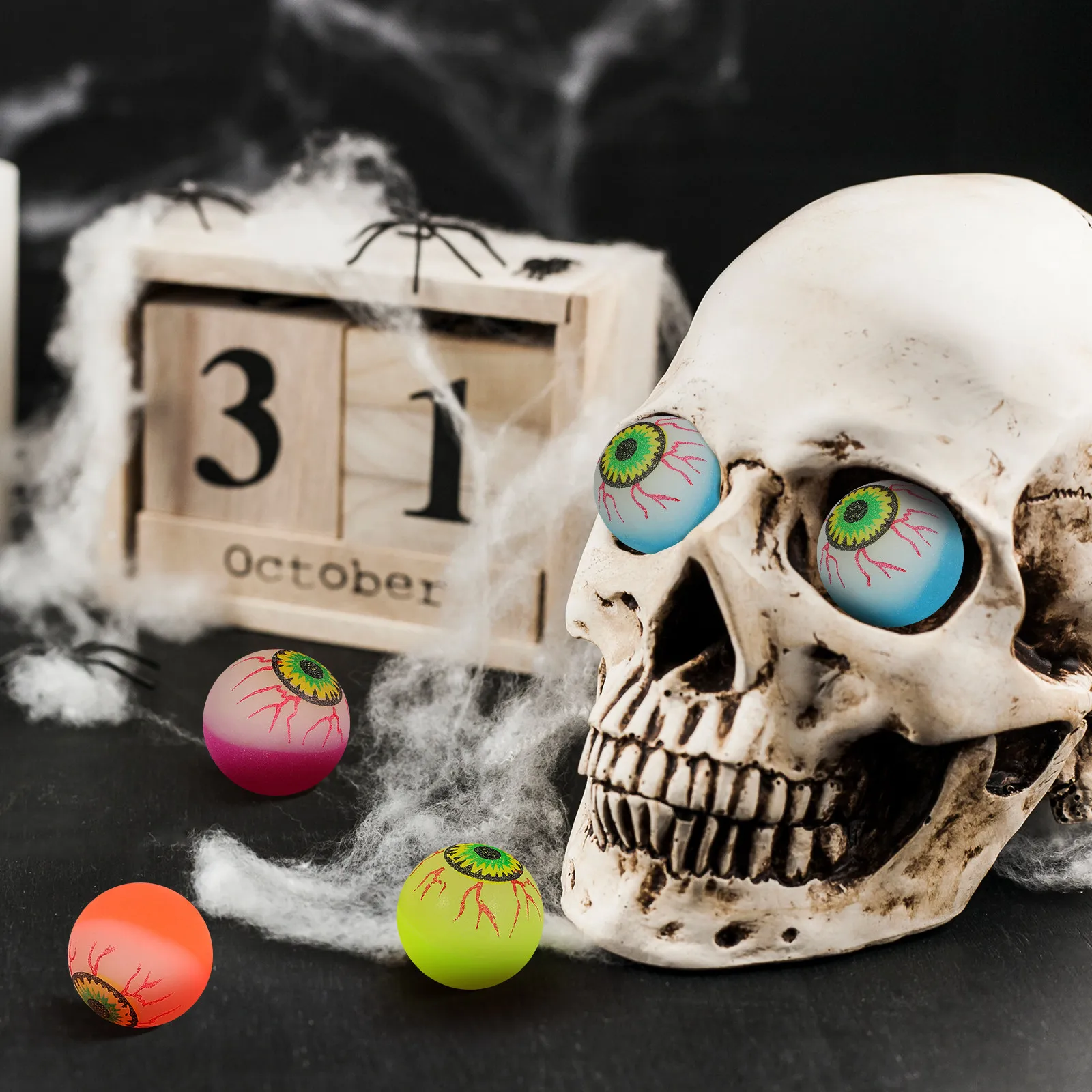 10pcs 32Mm Glow In The Dark Bouncy Eyeballs Scary Eye Ball For Party Favors Kids Trick Or Treat Prizes Spooky Carnival Decor
10pcs 32Mm Glow In The Dark Bouncy Eyeballs Scary Eye Ball For Party Favors Kids Trick Or Treat Prizes Spooky Carnival Decor